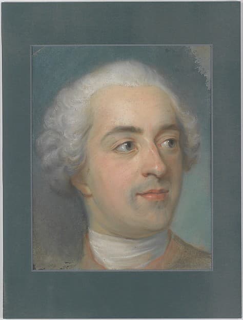 Préparation for a Portrait of Louis XV (1710-1774) — Maurice Quentin de La Tour