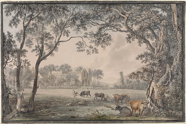 Valle Crucis Abbey, Denbighshire — Paul Sandby