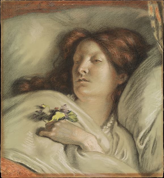 The Convalescent (A Portrait of the Artist's Wife) — Ford Madox Brown