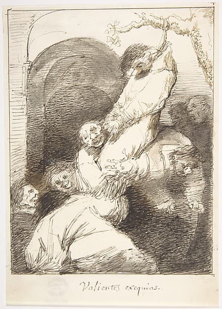 A Funeral with Honors (Valientes exequias) — Leonardo Alenza y Nieto