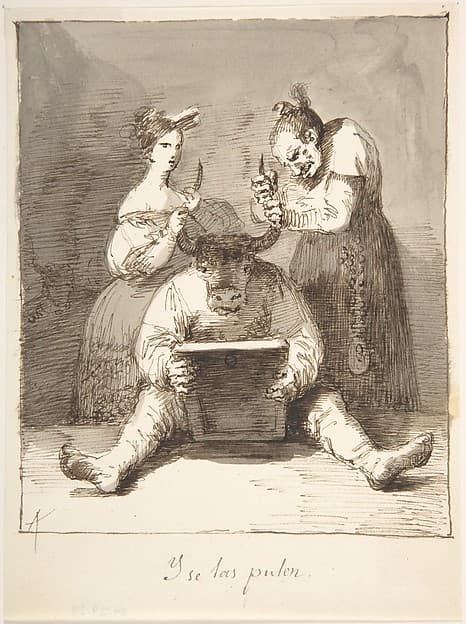 They are Polishing Him Up (Y se las pulen) — Leonardo Alenza y Nieto