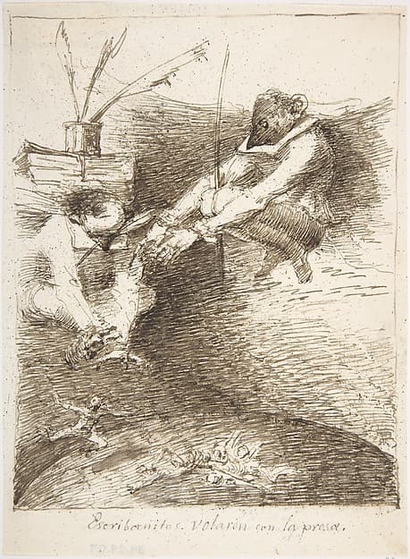 The Notaries Flew of With The Prey (Escribanitos volaron con la presa) — Leonardo Alenza y Nieto