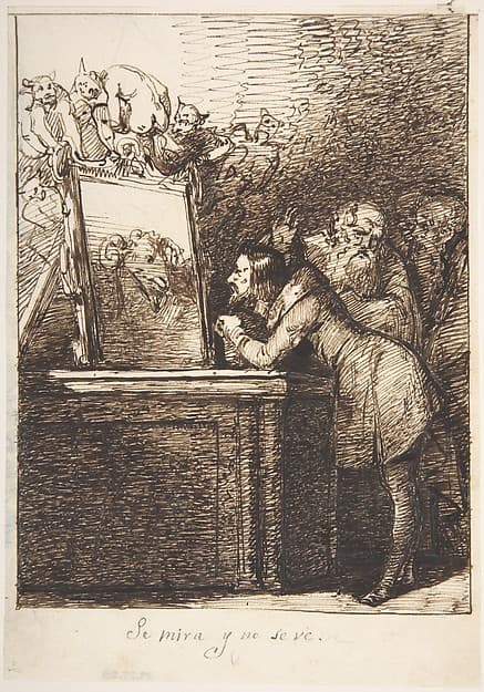 He Looks and Doesn't Recognize Himself (Se mira y no se ve) — Leonardo Alenza y Nieto