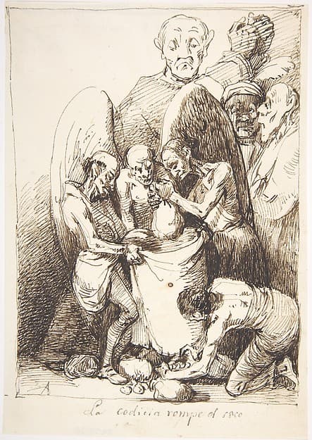 Greed Breaks the Bag (La codicia rompe el saco) — Leonardo Alenza y Nieto