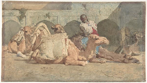 Camels Reposing, Tangiers — Mariano Fortuny Marsal
