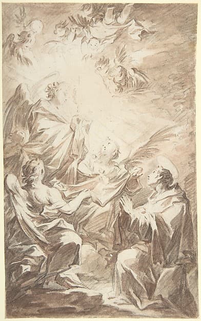 St. Paschal Baylon Adorning the Blessed Sacrament — Mariano Salvador de Maella