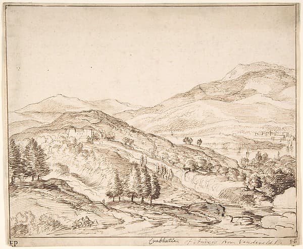 Mountainous River Landscape — Jacob Esselens