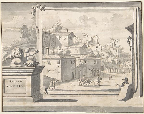 View of the Ruins of the Palatine Hill — Jan Goeree