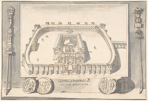 A Reconstruction of a Castle on the Viminal Hill at the Esqualine Gate — Jan Goeree