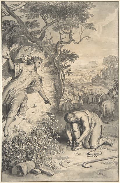 Moses and the Burning Bush — Gerard Hoet