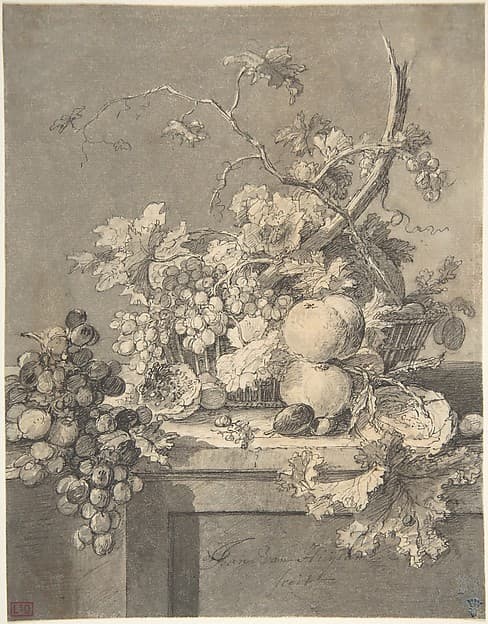 A Basket of Fruit — Jan van Huysum