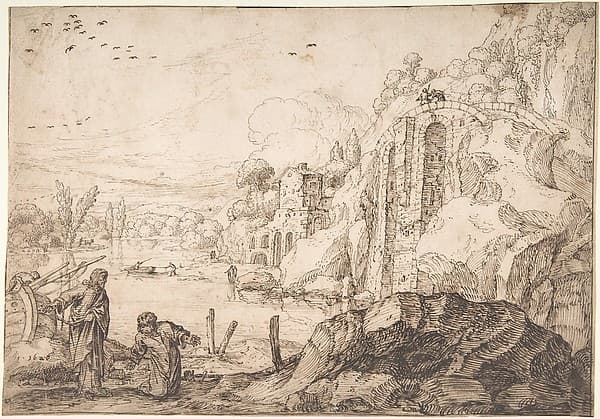 Landscape with the Calling of St. Peter — Jacob Pynas