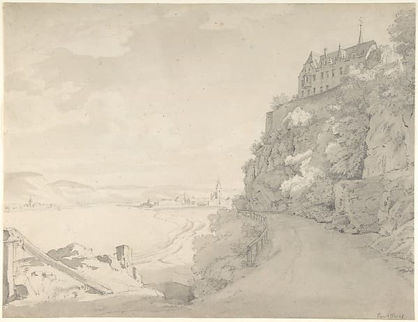 View of the Rhine and Remagen from the North (?) — Ernst Fries