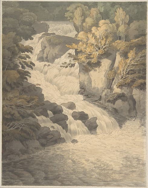 Cascade of the Aray at Inveraray (Scotland) — John White Abbott