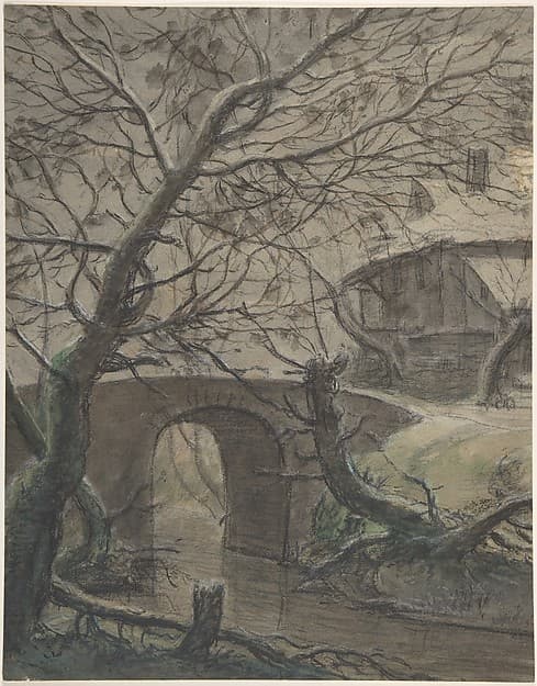 A House near a Bridge — Anthonie Waterloo