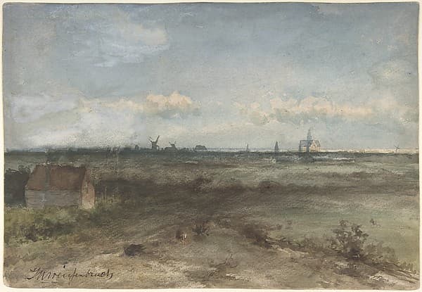 View of Haarlem from the Dunes — Jan Hendrik Weissenbruch
