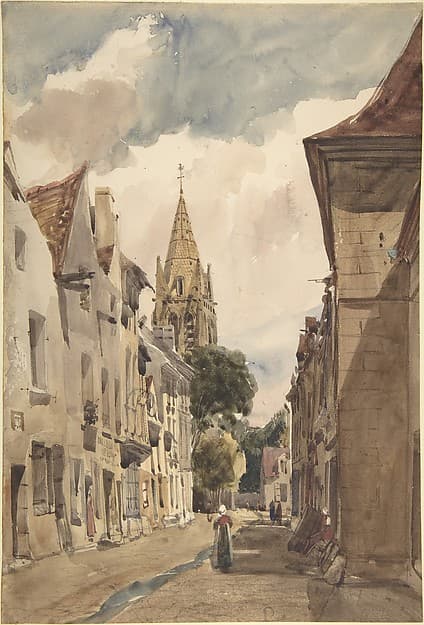 View of Issy (A Street in Issy-les-Moulineaux, Seine) — Thomas Shotter Boys