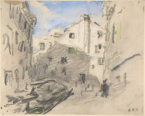 Venetian Street Scene — Hercules Brabazon Brabazon