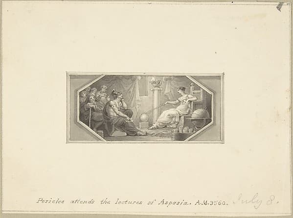 Pericles Attends the Lectures of Aspasia — Edward Francis Burney