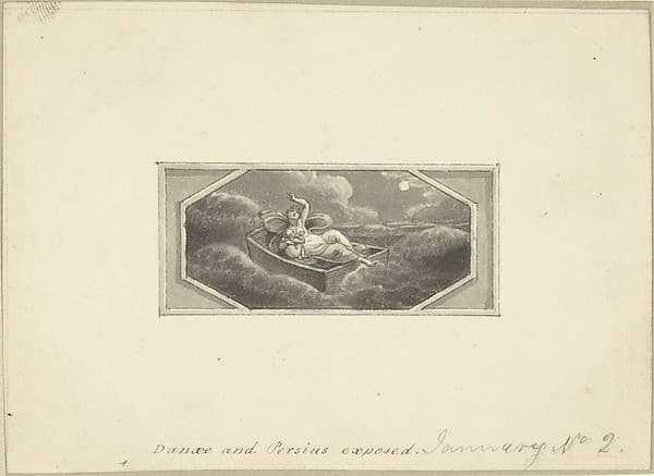Danae and Perseus Exposed — Edward Francis Burney