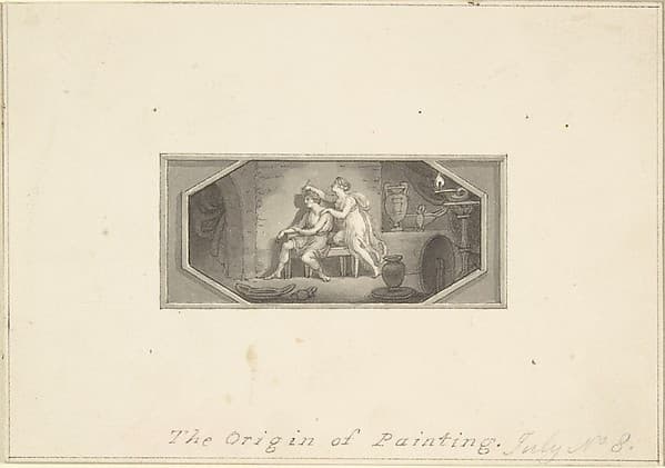 The Origin of Painting — Edward Francis Burney