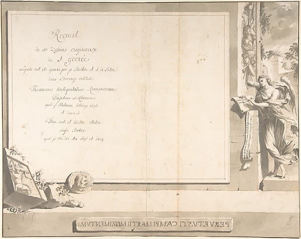 Frontispiece for "Thesaurus Antiquitatum Romanarum" — Jan Goeree
