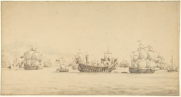 Warships at Sea — Willem van de Velde II