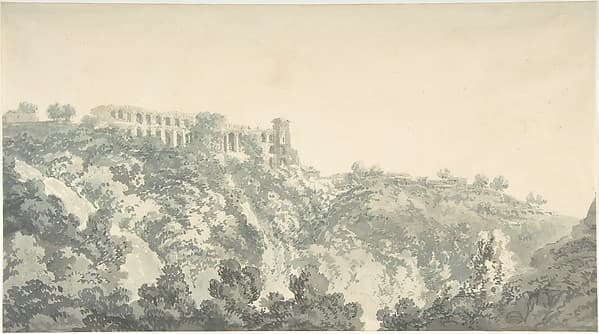 Tivoli, Villa of Maecenas and part of the Cascatelle — Joseph Mallord William Turner
