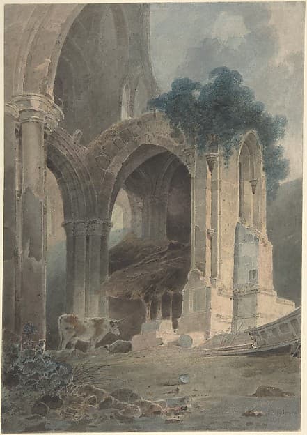 The east end of Rievaulx Abbey, Yorkshire — John Sell Cotman