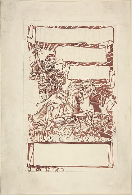 Design for Trade Card [The Sun Life Assurance Society] — Walter Crane