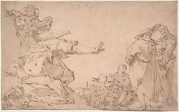 Saint John Preaching in the Wilderness — Abraham Bloemaert