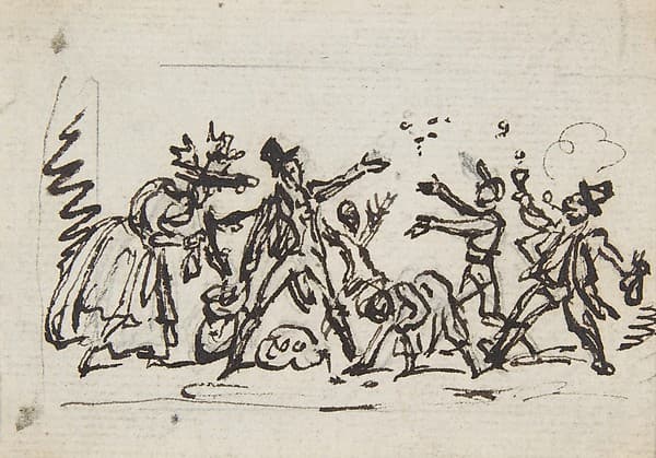 A group of figures — George Cruikshank