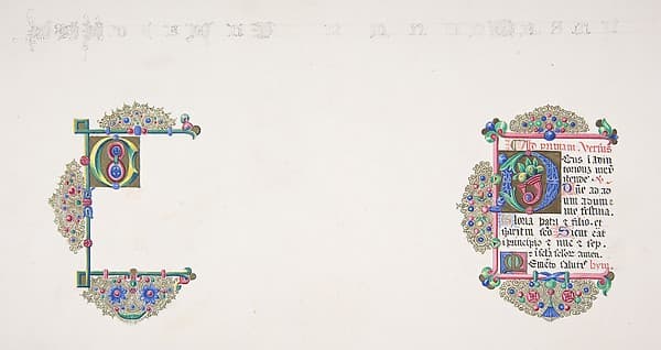 Illuminated Initial "O" — Freeman Gage Delamotte