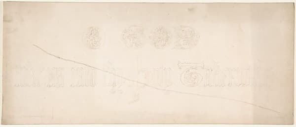 Inscription in Gothic Letters — Freeman Gage Delamotte