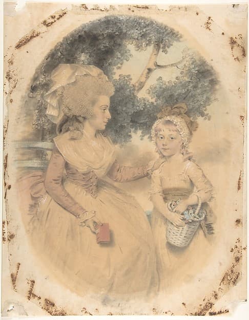 Mrs. Morgan and her Child — John Downman