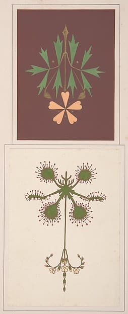 Two design drawings — Christopher Dresser