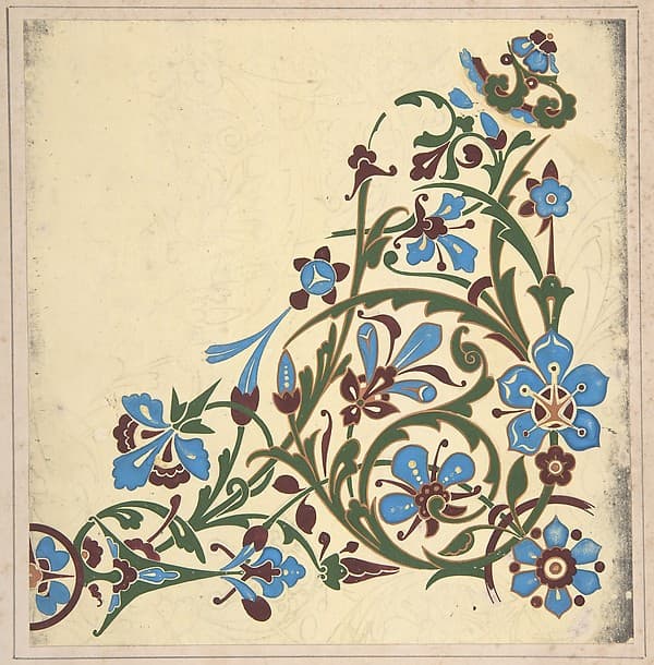 Design for a Floral Pattern — Christopher Dresser