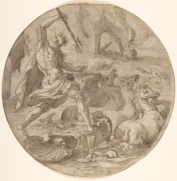 Neptune in his Chariot — Pieter de Jode I