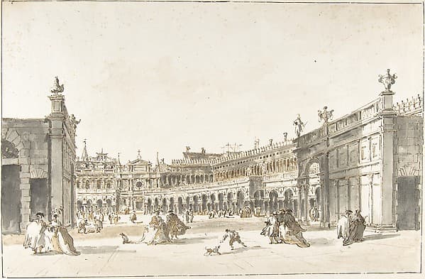 Piazza San Marco Decorated for the Festa della Sensa — Giacomo Guardi