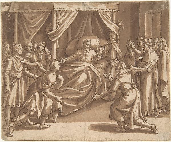 Jacob Blessing his Sons — Adam van Noort