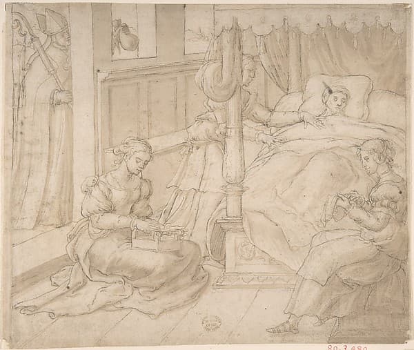 St. Nicholas and the Three Daughters of the Poor Gentleman — Jan Swart van Groningen