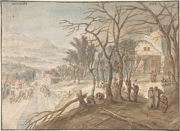 Allegory of the Months February and March — Joos de Momper the Younger