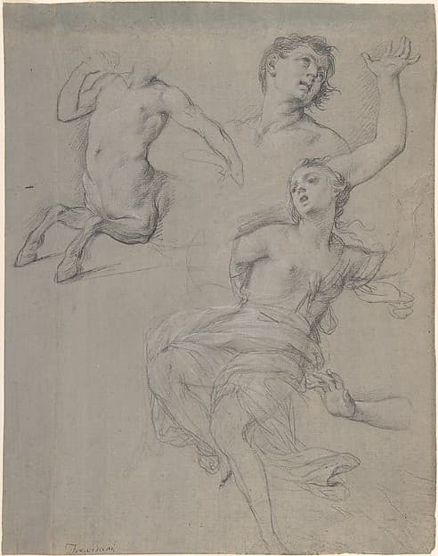 Studies for the Figure of a Centaur and a Nymph — Francesco Trevisani