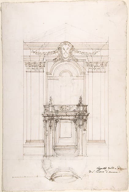 Project for a Chapel in the Church of San Ciriaco, Ancona — Luigi Vanvitelli