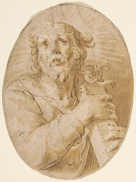Christ with the Cross — Joachim Wtewael