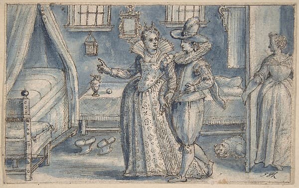 Study for an engraving in the Hortus Voluptatum — Crispijn de Passe the Elder