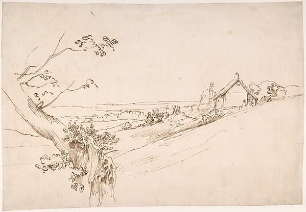 Landscape with a Gnarled Tree and a Farm — Anthony van Dyck