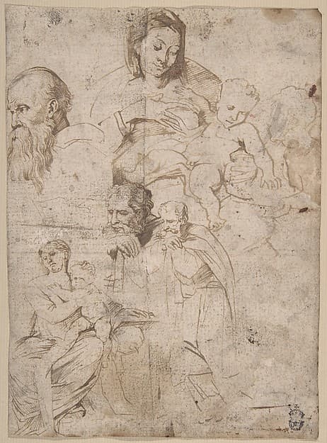 Sheet of Studies — Anthony van Dyck