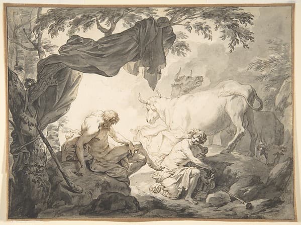 Mercury Rescuing Io from Argus, from "The Metamorphoses of Ovid" — Godfried Maes