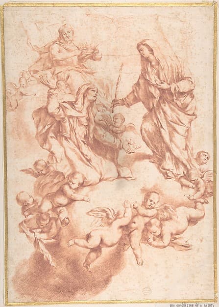 Saint Anne Received in Heaven by Christ and the Virgin — Luca Giordano